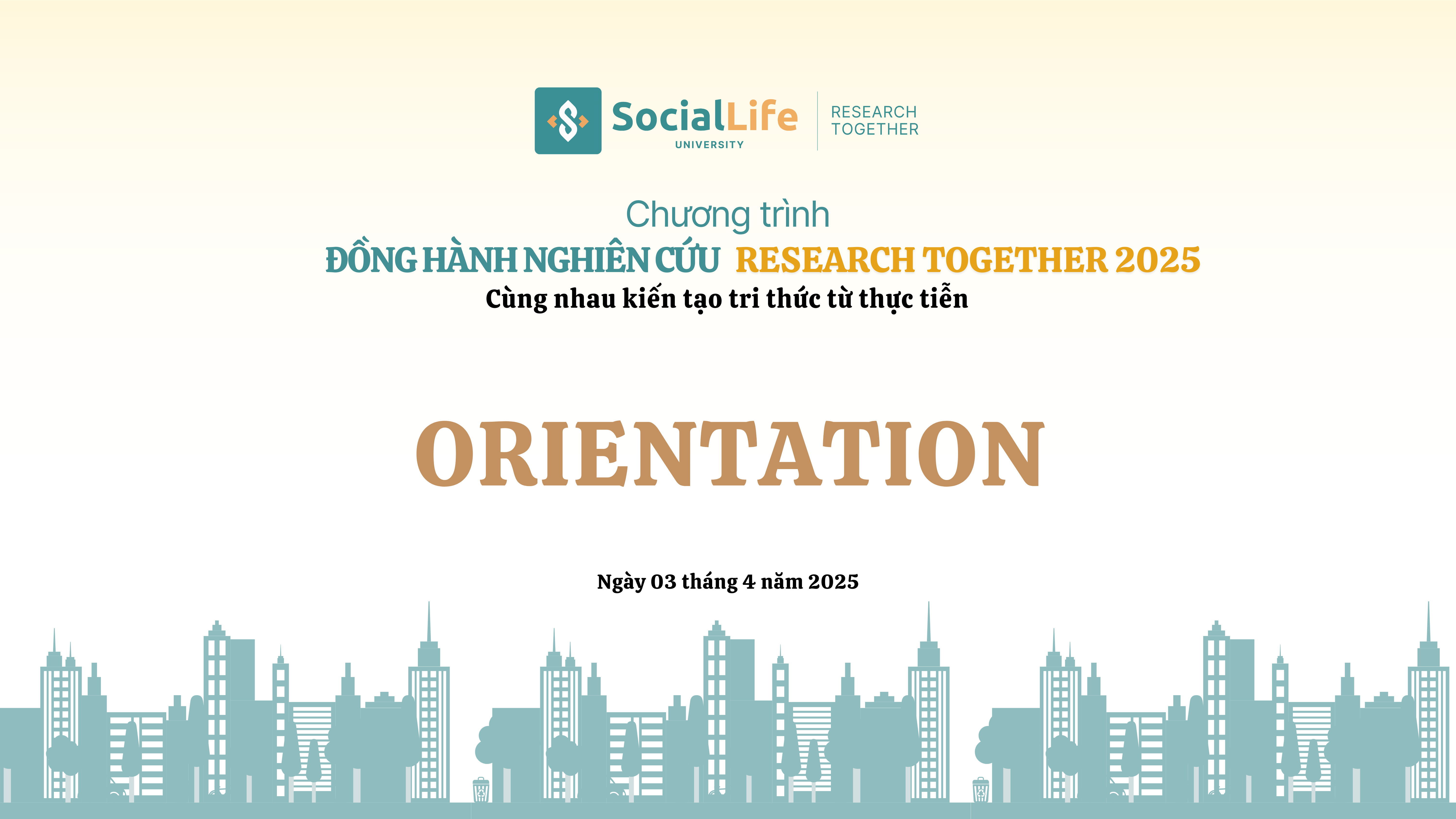 Research Together 2025; Orientation